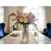 Стъклена ваза Elegantz Rhomb dots Vase, Стъкло, 23х10см, Прозрачен 