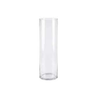 Стъклена ваза  Elegantz Topper Thick, Ф 15 x 50 см, Стъкло, Прозрачен