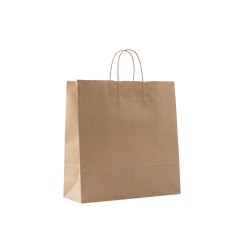 Elegantz Clear L Gift Bags, 50x46x14 cm, Natural