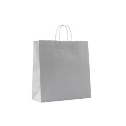 Elegantz Clear L Gift Bags, 50x46x14 cm, Silver