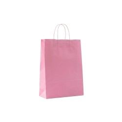 Elegantz Clear Gift Bags M, 42x31x11.5 cm, Pink
