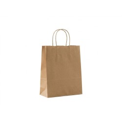 Elegantz Clear S Gift Bags, 33x26x12 cm, Natural