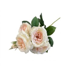 Изкуствен стрък Elegantz Спрей роза Aurora Garden ,70 см,White& Pink