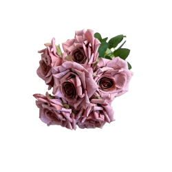 Изкуствен букет Рози Elegantz Rose Grow, 45см,Rose Ashes