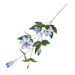 Изкуствен стрък Elegantz Clematis, 80см, Blue