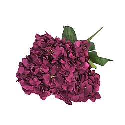 Изкуствен букет хортензия Elegantz Exe, 50 см, Eggplant