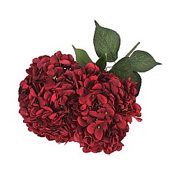 Изкуствен букет хортензия Elegantz Exe, 50 см, Ruby