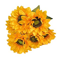 Artificial bouquet Gazania Elegantz Gazania Astera Mix, 40 cm, Color Honey