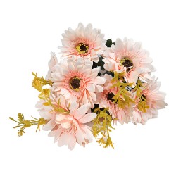 Изкуствен букет Гербери Elegantz Passoa, 45 см, Цвят Salmon