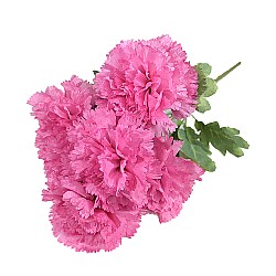 Изкуствен букет Elegantz Lovely Diantus, 45 см, Цвят Hot Pink