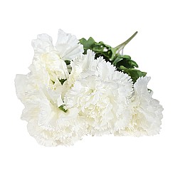 Изкуствен букет Elegantz Lovely Diantus, 45 см, Цвят White