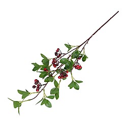 Изкуствен клон Elegantz Hypericum, 80 см, Цвят Червен