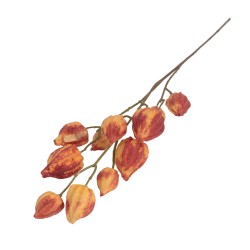 Изкуствен клон Elegantz Physalis, 80 см, Цвят Fire